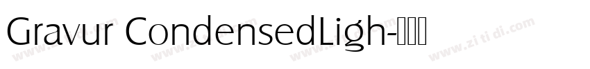 Gravur CondensedLigh字体转换